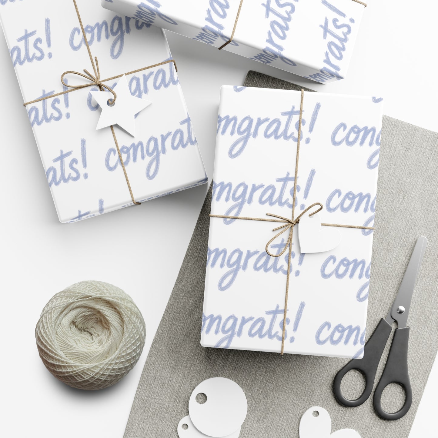 Congrats Gift Wrap Paper - Celebration Wrapping Sheets for Birthdays, Weddings, Graduation, Baby Showers, and More!