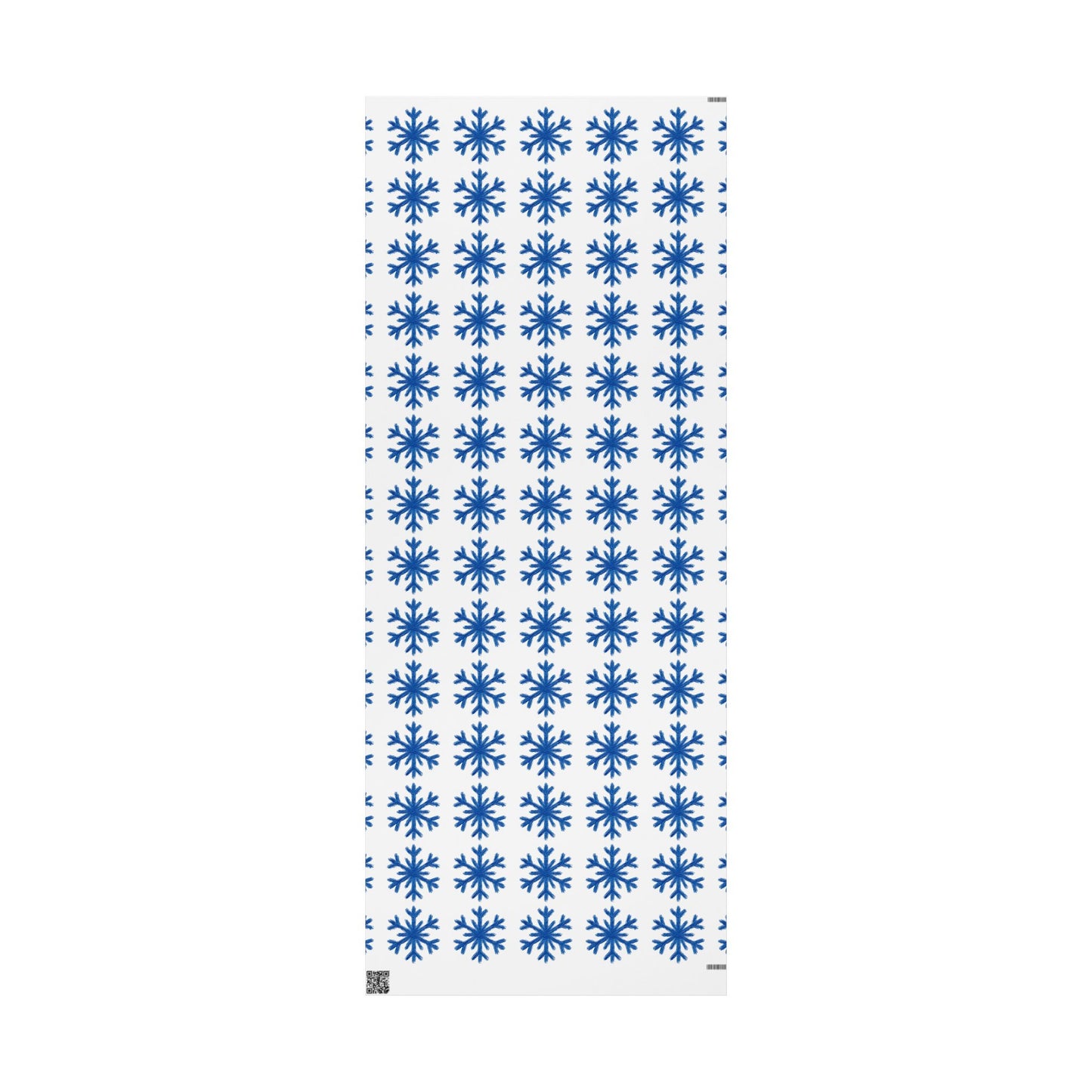 Elegant Gift Wrap Paper for Holidays, Special Occasions, Birthdays, Unique Wrapping, Floral Design, Blue Snowflake Patterns
