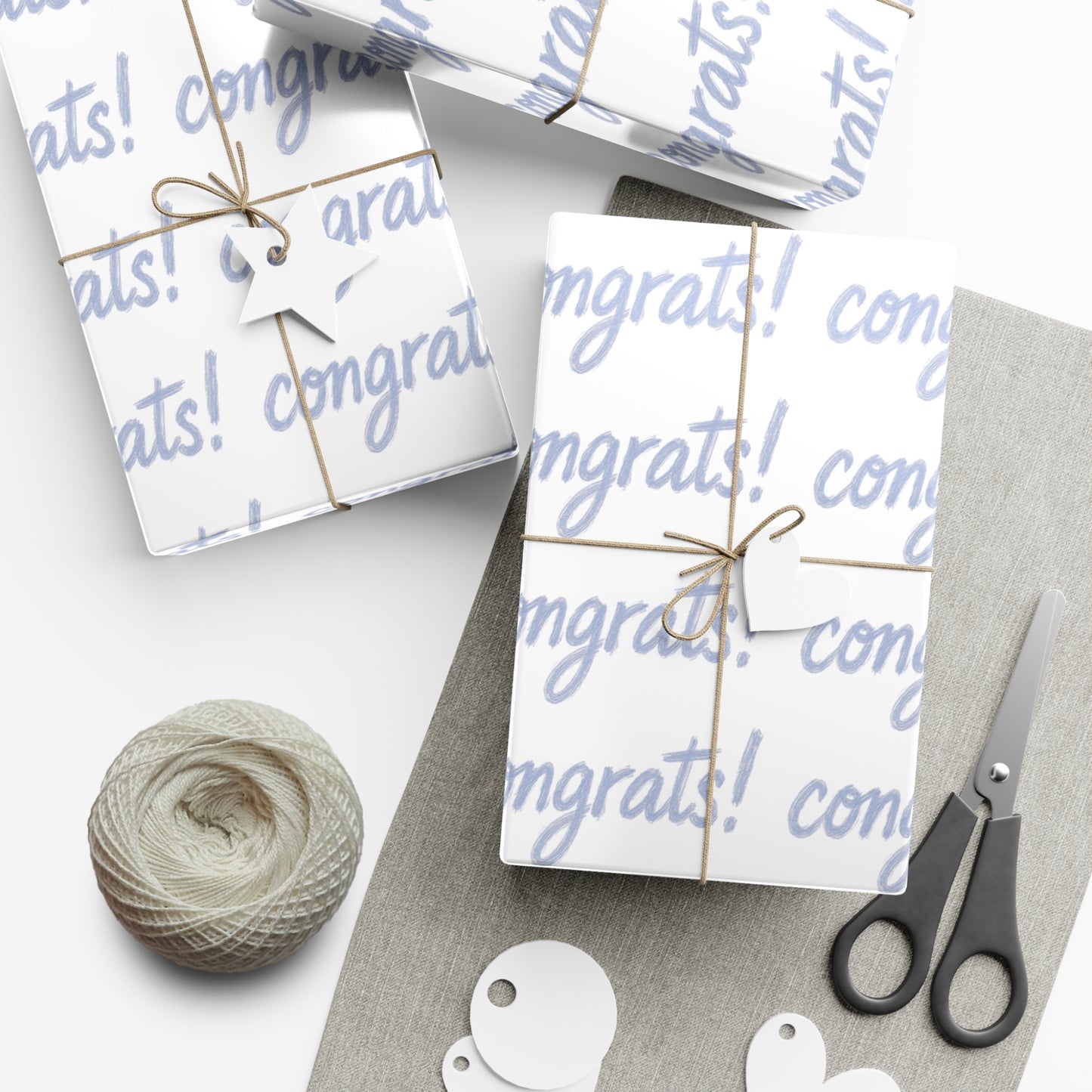 Congrats Gift Wrap Paper - Celebration Wrapping Sheets for Birthdays, Weddings, Graduation, Baby Showers, and More!