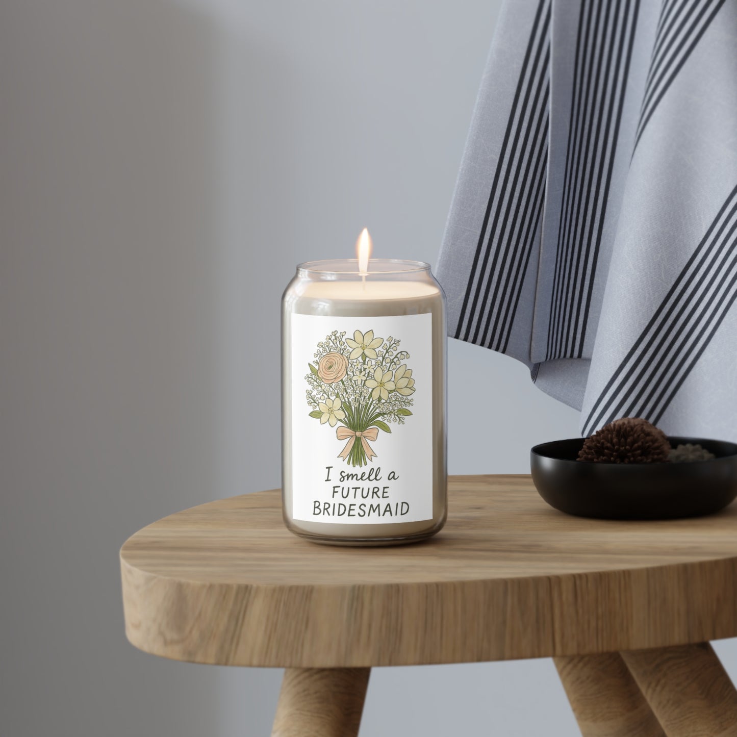 Bridesmaid Proposal Scented Candle: I Smell a Future Bridesmaid, Wedding Gift, Engagement Gift, Aromatherapy, Soy Candle, Home Decor