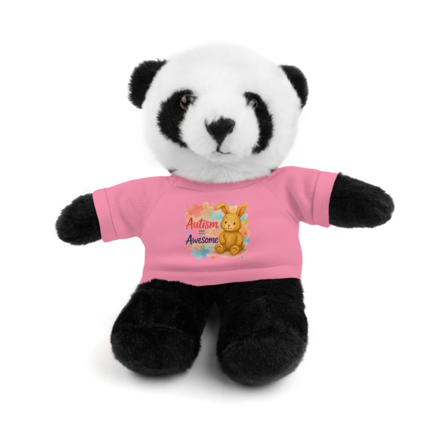 Adorable Autism Awareness Stuffed Animal, Personalized Plush Bunny, Cute Kids' Gift, Sensory Toy, Birthday Present