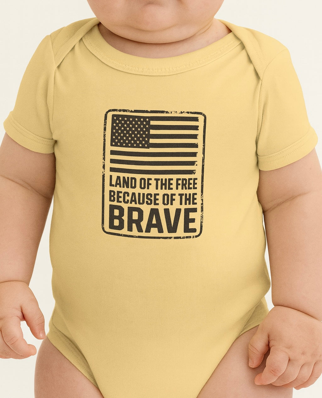 USA Pride Infant Bodysuit, Baby Shower Gift, 4th of July, Patriotic Baby Outfit, Land of the Free