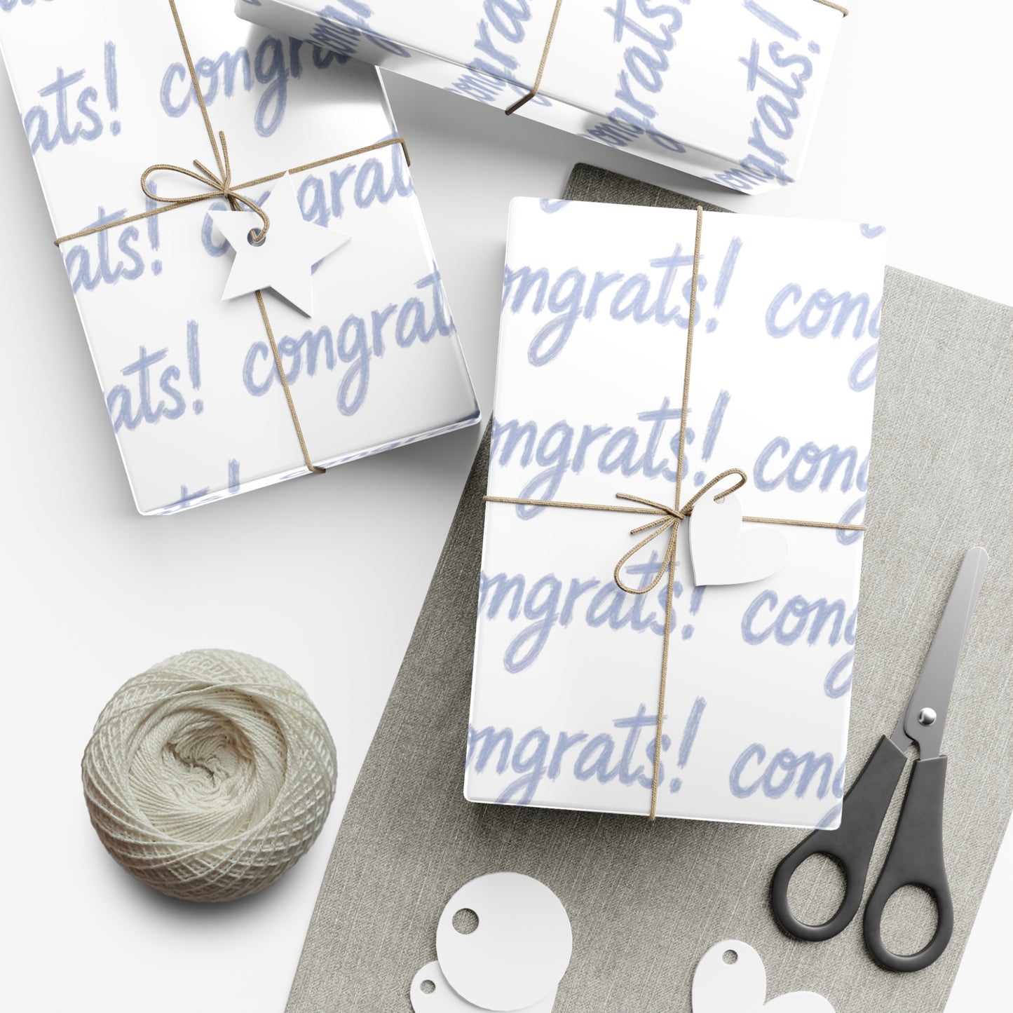 Congrats Gift Wrap Paper - Celebration Wrapping Sheets for Birthdays, Weddings, Graduation, Baby Showers, and More!