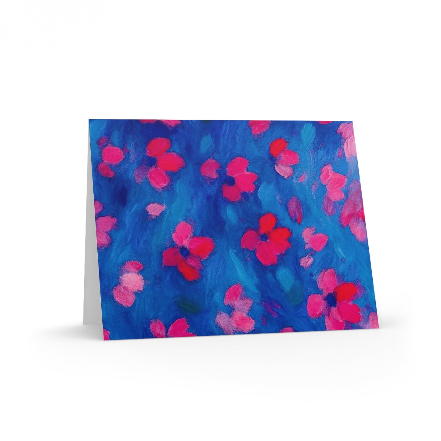 Colorful Floral Greeting Cards, Birthday Wishes, Thank You Cards, Handmade Stationery, Blank Note Cards, Set of 8, 16, 24 pcs