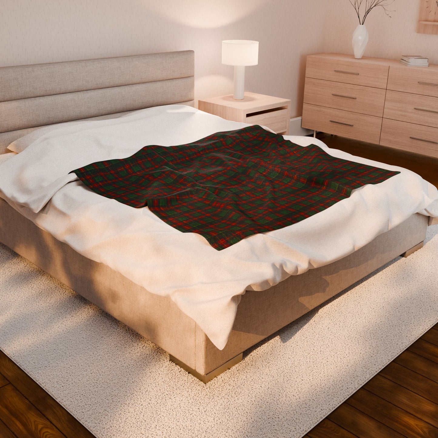 Cozy Holiday Velveteen Plush Blanket, Soft Warm Throw for Winter, Perfect Gift for Christmas, Home Décor, Snuggling, Chill Days