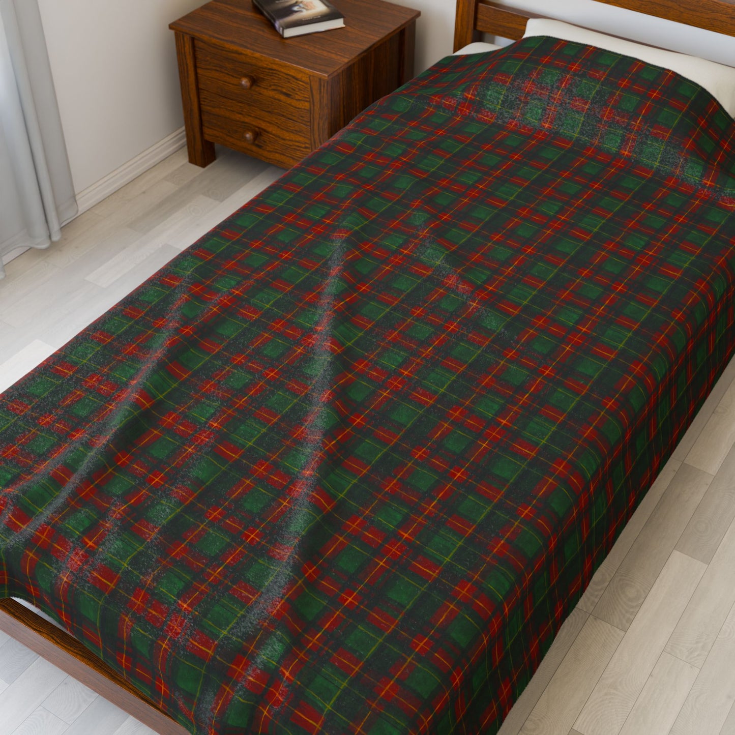 Cozy Holiday Velveteen Plush Blanket, Soft Warm Throw for Winter, Perfect Gift for Christmas, Home Décor, Snuggling, Chill Days