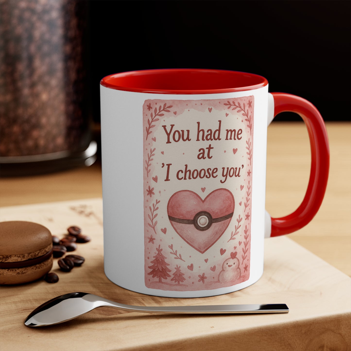 Cute Love Themed Coffee Mug, Perfect Gift for Valentine's Day, Engagement, or Love Celebrations