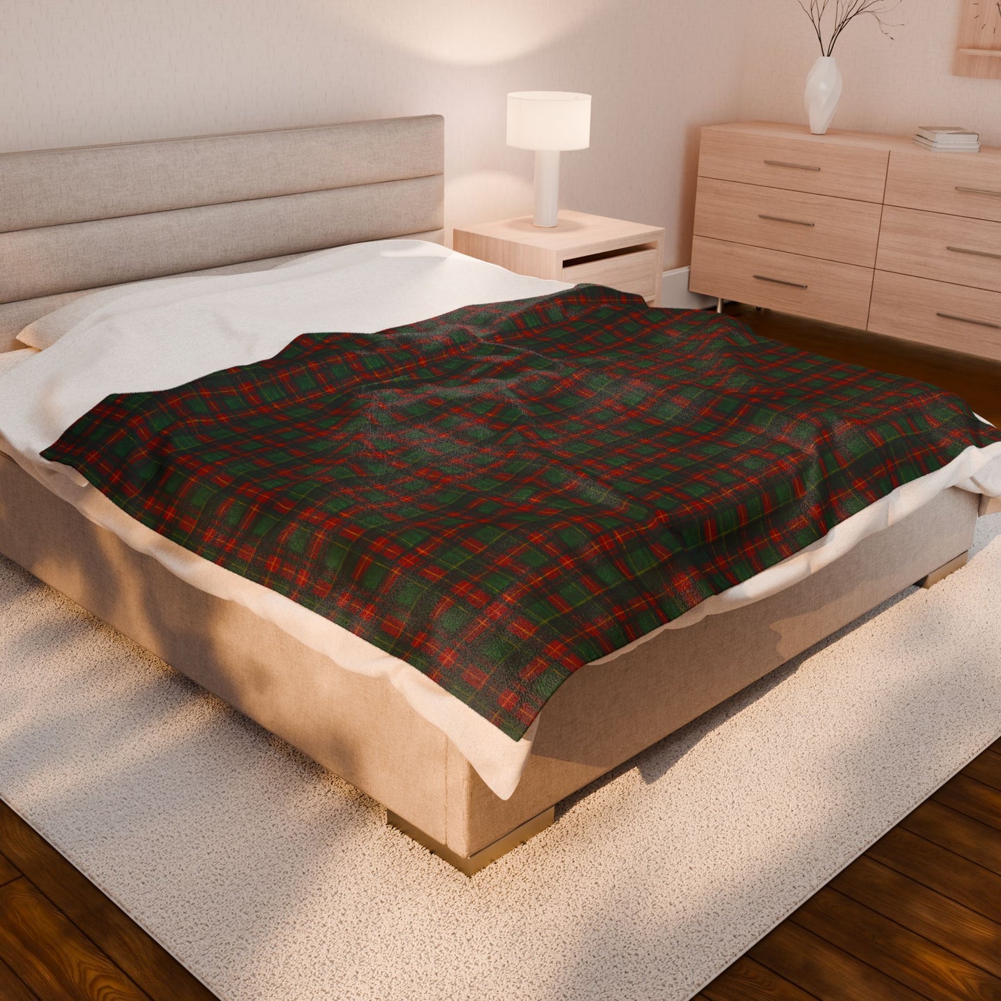 Cozy Holiday Velveteen Plush Blanket, Soft Warm Throw for Winter, Perfect Gift for Christmas, Home Décor, Snuggling, Chill Days