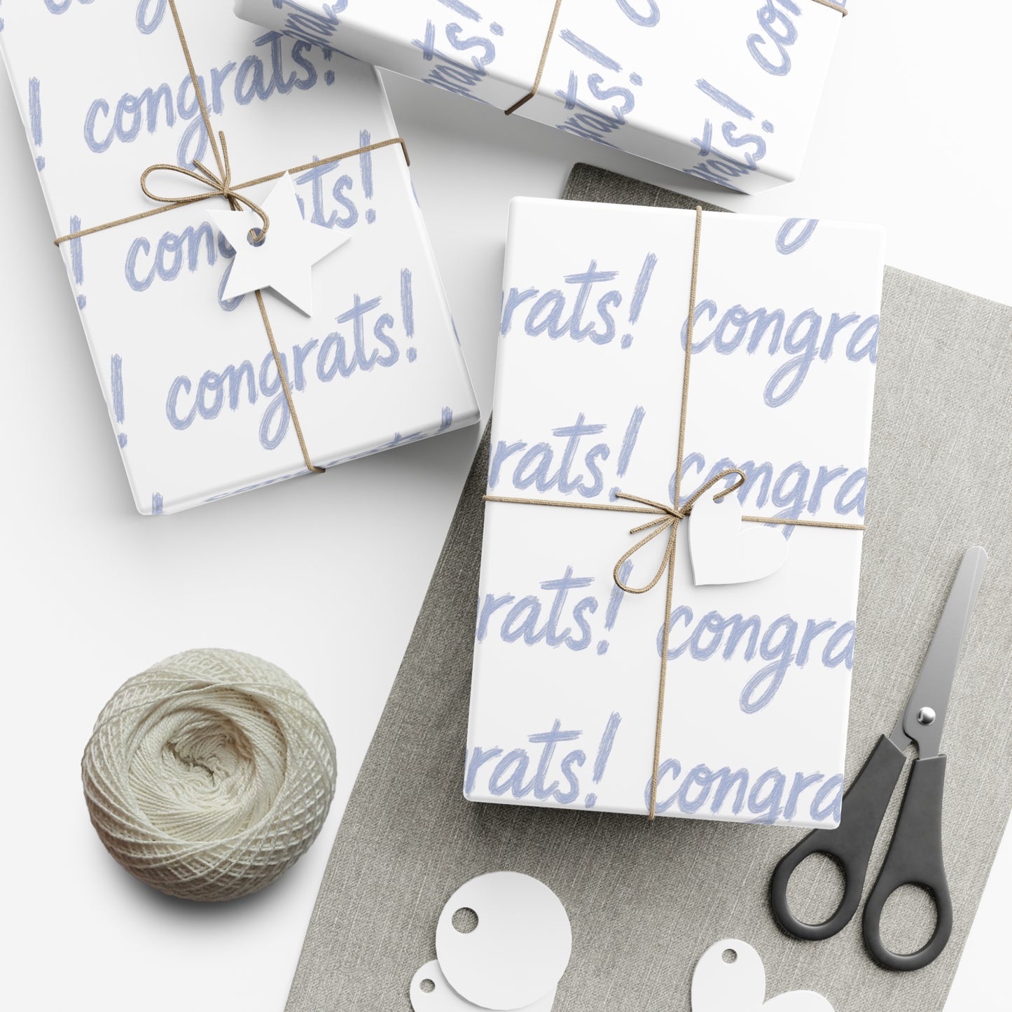 Congrats Gift Wrap Paper - Celebration Wrapping Sheets for Birthdays, Weddings, Graduation, Baby Showers, and More!