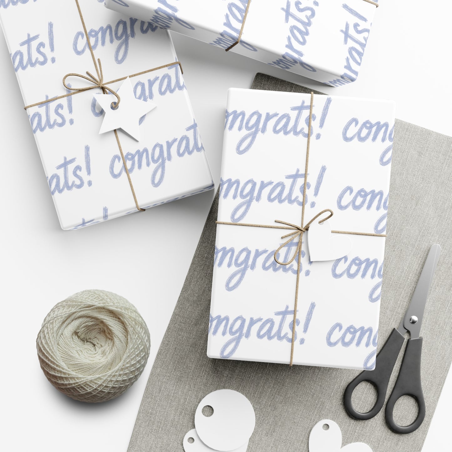Congrats Gift Wrap Paper - Celebration Wrapping Sheets for Birthdays, Weddings, Graduation, Baby Showers, and More!