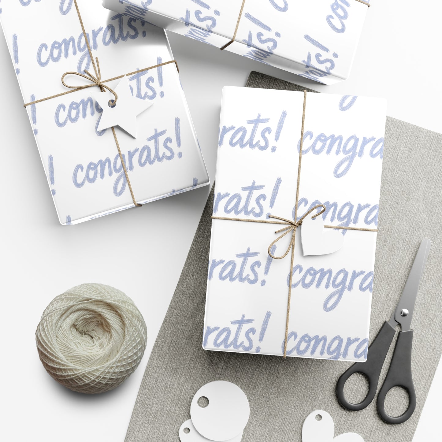 Congrats Gift Wrap Paper - Celebration Wrapping Sheets for Birthdays, Weddings, Graduation, Baby Showers, and More!