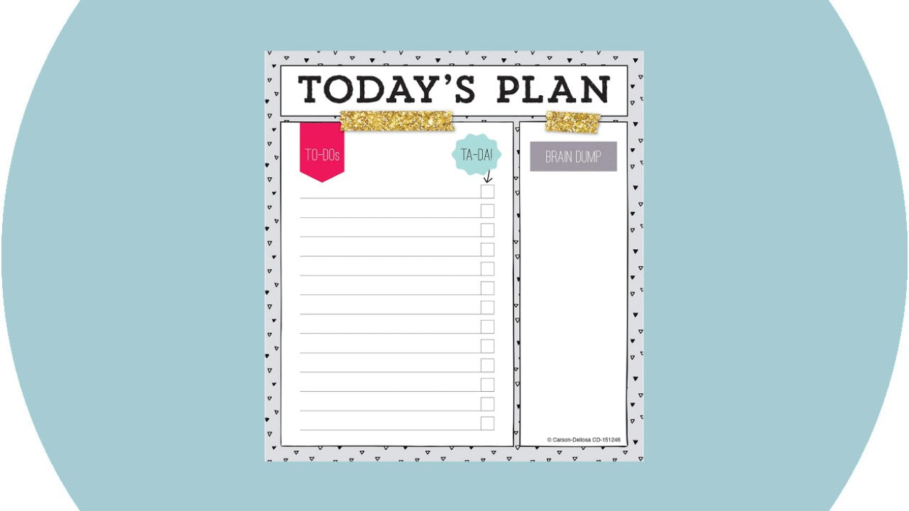 Carson Dellosa – Today’s Plan Notepad
