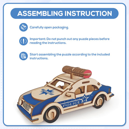 3d Police Car Puzzle