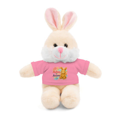 Adorable Autism Awareness Stuffed Animal, Personalized Plush Bunny, Cute Kids' Gift, Sensory Toy, Birthday Present