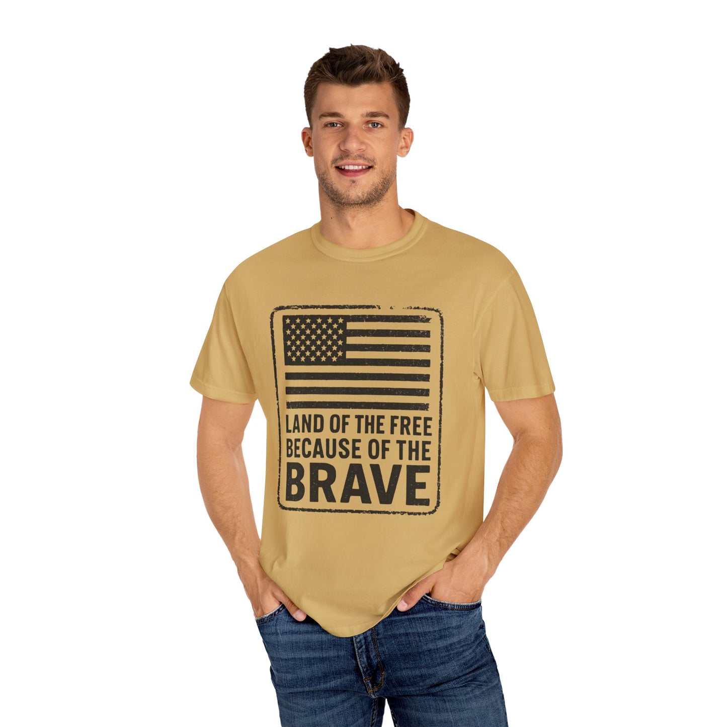 Patriotic Graphic Tee, Land of the Free Because of the Brave Shirt, Unisex T-Shirt, Casual Wear, Independence Day Gift, Military [...]