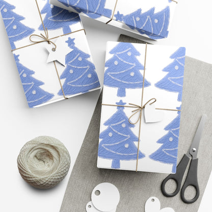 Christmas Tree Gift Wrap, Festive Wrapping Paper for Holidays, Eco-Friendly Gift Wrap, Holiday Decorations, Winter Crafts