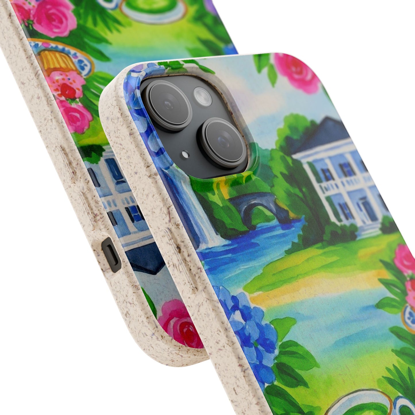 Eco-Friendly iPhone Case with Floral Tea Party Design, Biodegradable Phone Cover, Sustainable Gift, Nature Lover Phone Shell, [...]