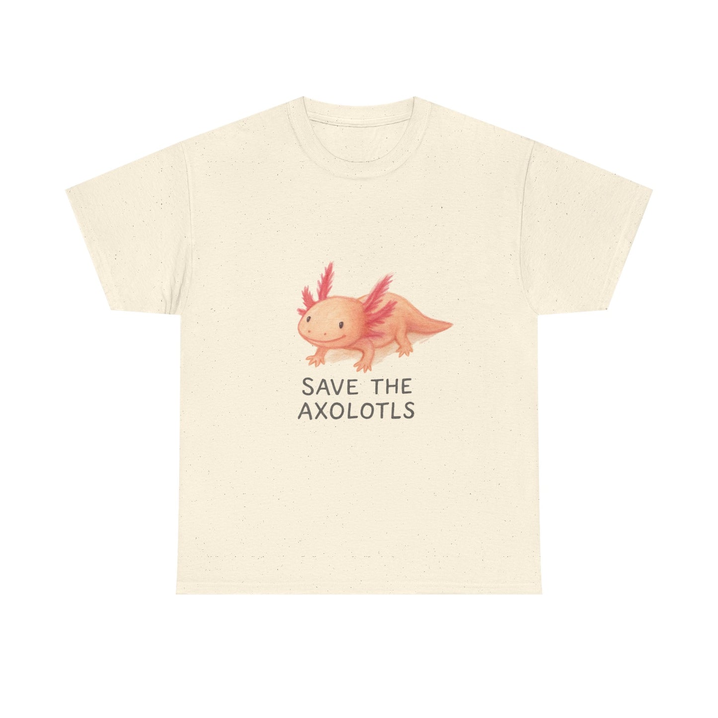 Save the Axolotls Tee, Cute Animal Shirt, Unisex T-Shirt, Eco-Friendly Gift, Animal Lover's Apparel, Casual Outfit