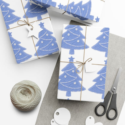 Christmas Tree Gift Wrap, Festive Wrapping Paper for Holidays, Eco-Friendly Gift Wrap, Holiday Decorations, Winter Crafts