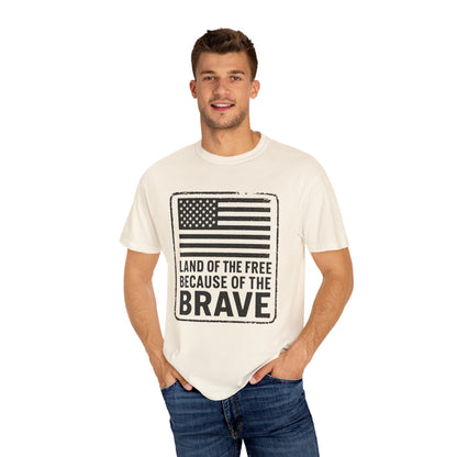 Patriotic Graphic Tee, Land of the Free Because of the Brave Shirt, Unisex T-Shirt, Casual Wear, Independence Day Gift, Military [...]