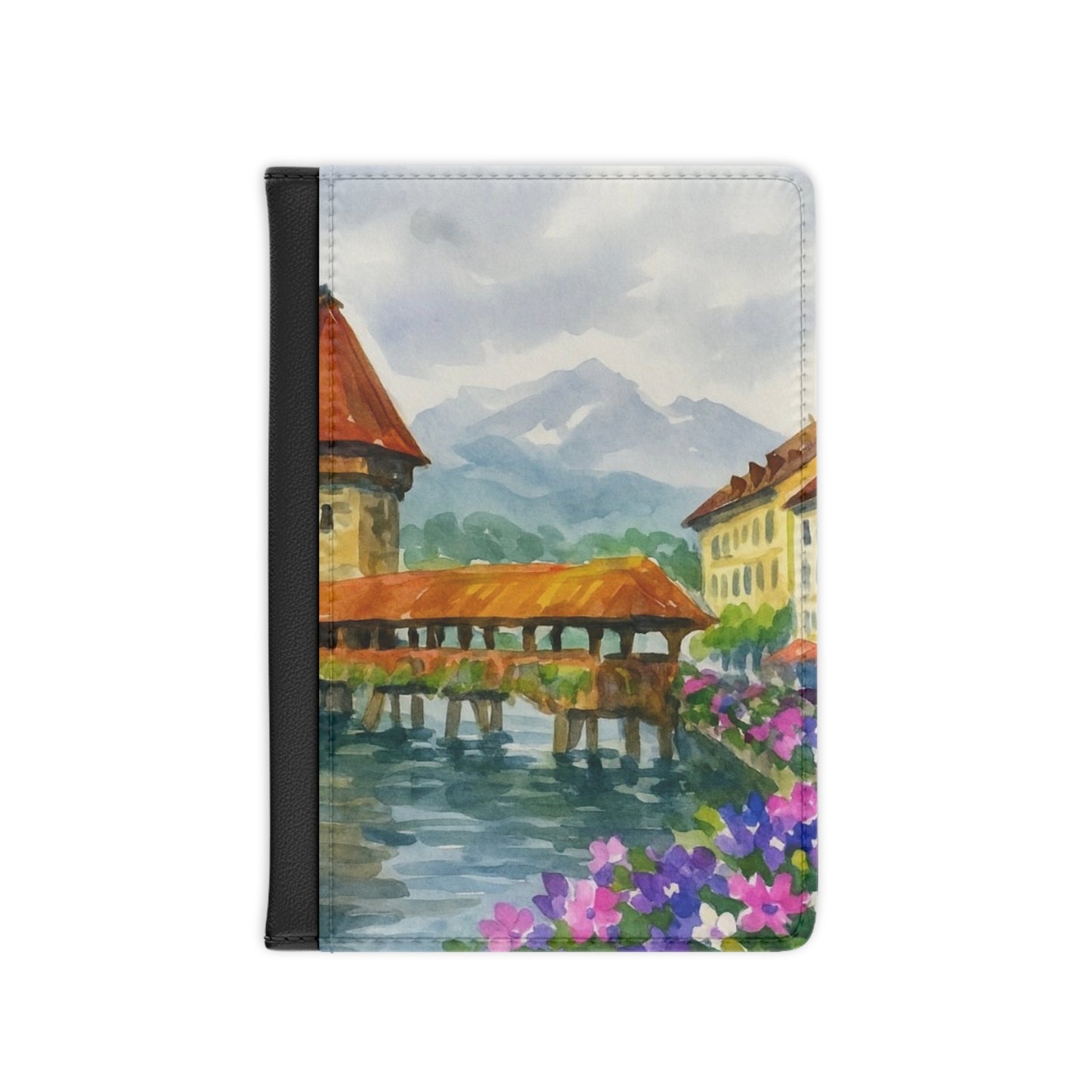 Artistic Passport Cover for Travelers, Unique Travel Accessory, Floral Design, Vacation Gift, Custom Passport Holder