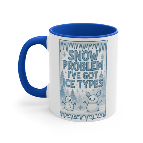 Winter-Themed Accent Mug, Cozy Gift for Snow Lovers, Funny Holiday Mug, Cute Snowman Design, Perfect for Hot Beverages
