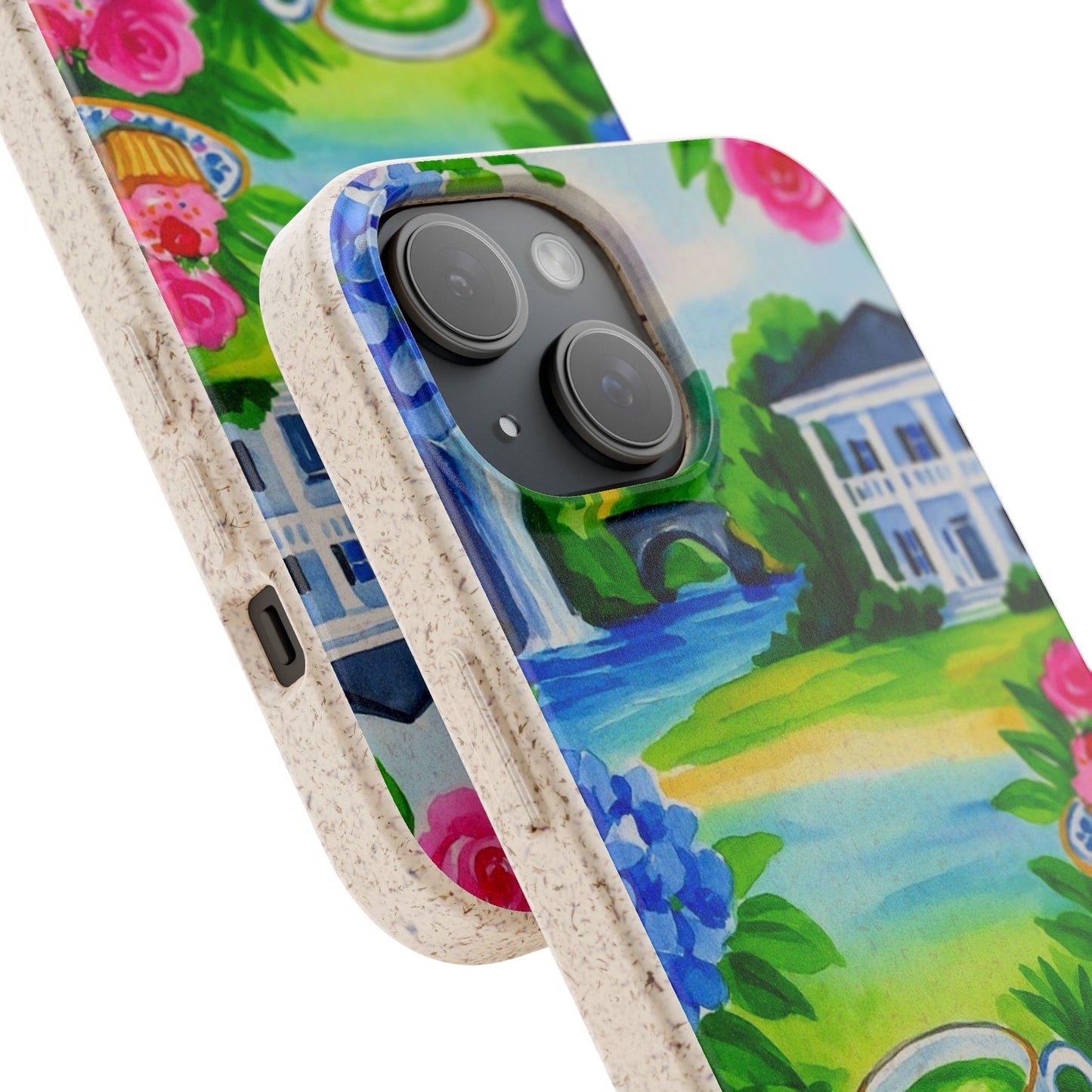 Eco-Friendly iPhone Case with Floral Tea Party Design, Biodegradable Phone Cover, Sustainable Gift, Nature Lover Phone Shell, [...]