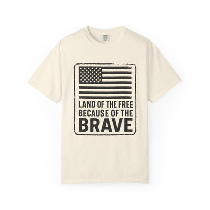 Patriotic Graphic Tee, Land of the Free Because of the Brave Shirt, Unisex T-Shirt, Casual Wear, Independence Day Gift, Military [...]