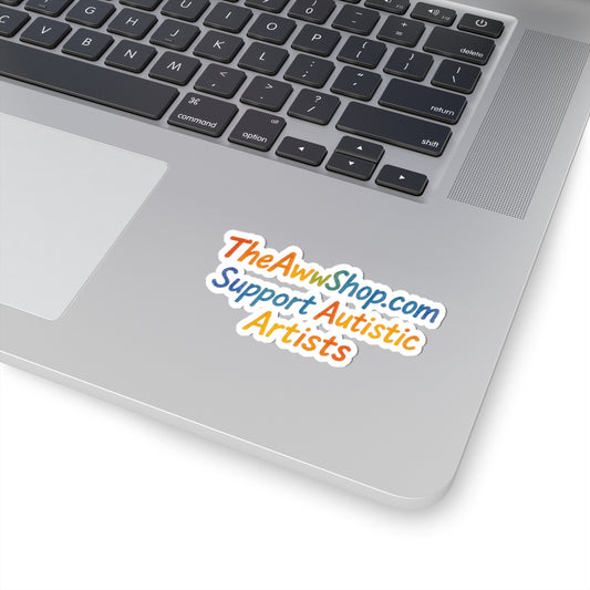 Colorful Autistic Support Stickers, Inspirational Kiss-Cut Stickers for Laptop, Water Bottle, Stationery, Artsy Gifts