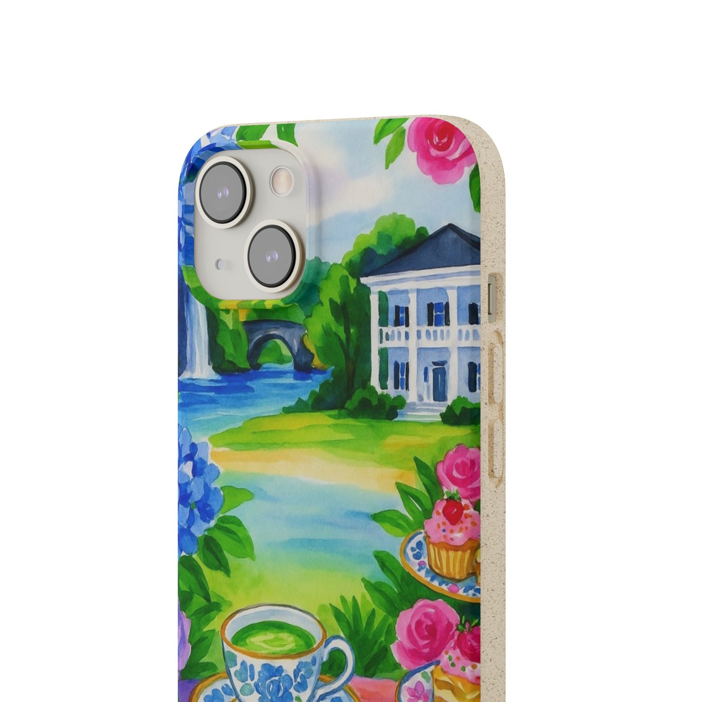 Eco-Friendly iPhone Case with Floral Tea Party Design, Biodegradable Phone Cover, Sustainable Gift, Nature Lover Phone Shell, [...]