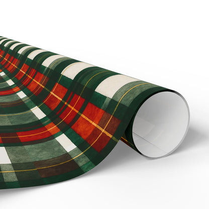 Christmas Gift Wrapping Paper, Holiday Wrapping Supplies, Festive Plaid Gift Wrap, Christmas Decor, Seasonal Paper Rolls