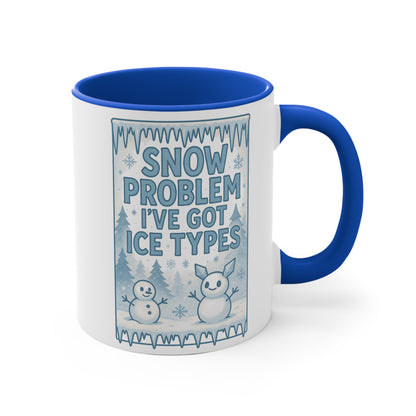 Winter-Themed Accent Mug, Cozy Gift for Snow Lovers, Funny Holiday Mug, Cute Snowman Design, Perfect for Hot Beverages
