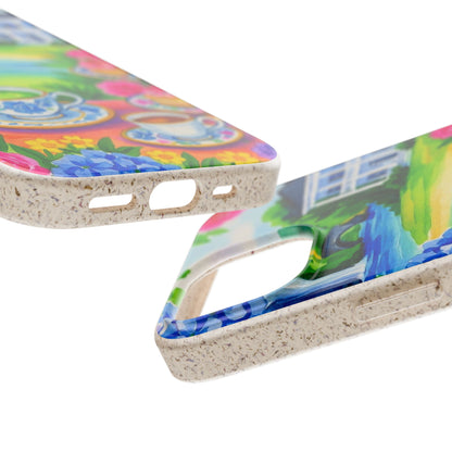 Eco-Friendly iPhone Case with Floral Tea Party Design, Biodegradable Phone Cover, Sustainable Gift, Nature Lover Phone Shell, [...]