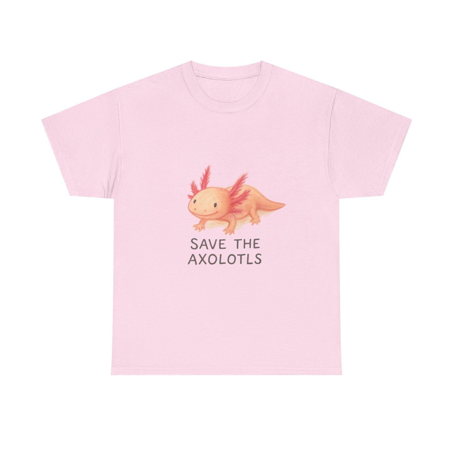 Save the Axolotls Tee, Cute Animal Shirt, Unisex T-Shirt, Eco-Friendly Gift, Animal Lover's Apparel, Casual Outfit