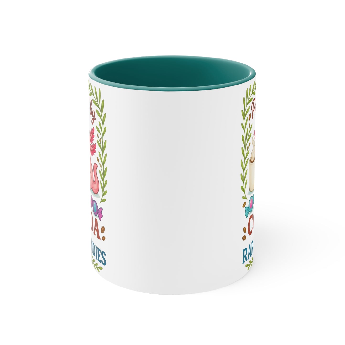 Cute Fantasy Mug: Powered by Cocoa and Rare Candies, Unicorn Gifts, Magical Drinkware, Kawaii Coffee Cup, Unique Housewarming Present