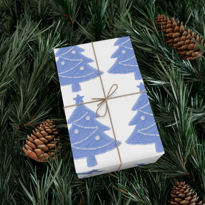 Christmas Tree Gift Wrap, Festive Wrapping Paper for Holidays, Eco-Friendly Gift Wrap, Holiday Decorations, Winter Crafts
