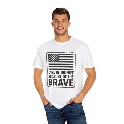 Patriotic Graphic Tee, Land of the Free Because of the Brave Shirt, Unisex T-Shirt, Casual Wear, Independence Day Gift, Military [...]