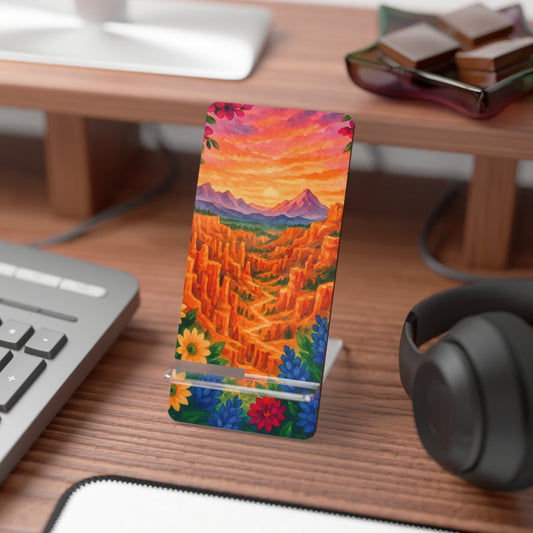 Colorful Smartphone Display Stand, Desk Organizer, Gift for Tech Lovers, Mobile Holder, Unique Home Decor