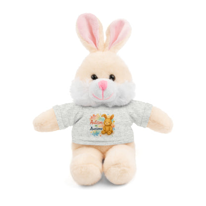 Adorable Autism Awareness Stuffed Animal, Personalized Plush Bunny, Cute Kids' Gift, Sensory Toy, Birthday Present