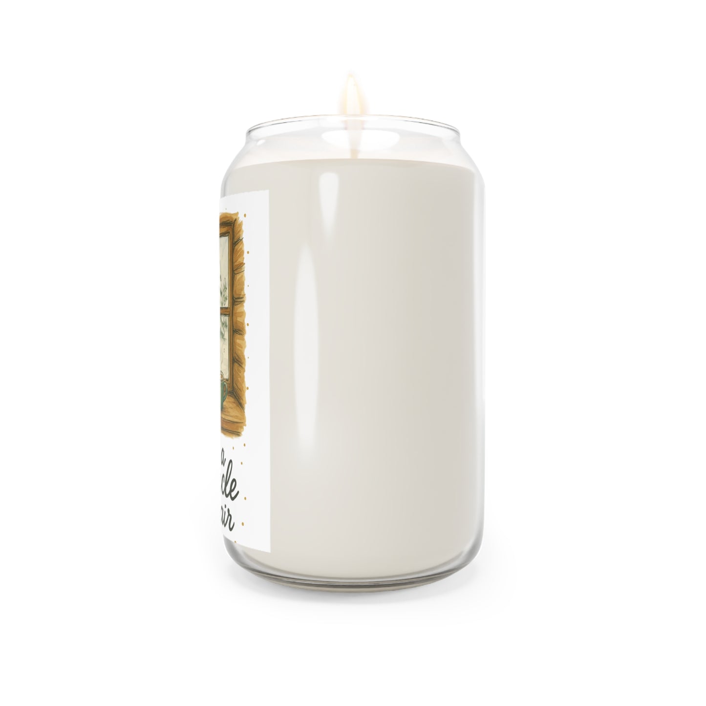 Cozy Scented Soy Candle, Holiday Gift, Home Decor, Relaxation, I Smell a Miracle in the Air, Winter Fragrance, Self-Care