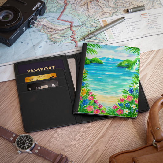 Tropical Passport Cover, Travel Document Holder, Vacation Accessories, Floral Travel Gift, Jetsetter Essentials