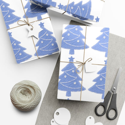 Christmas Tree Gift Wrap, Festive Wrapping Paper for Holidays, Eco-Friendly Gift Wrap, Holiday Decorations, Winter Crafts