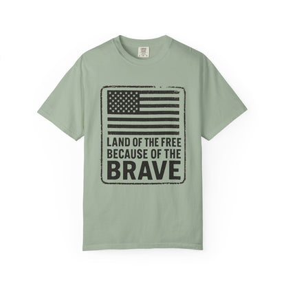 Patriotic Graphic Tee, Land of the Free Because of the Brave Shirt, Unisex T-Shirt, Casual Wear, Independence Day Gift, Military [...]