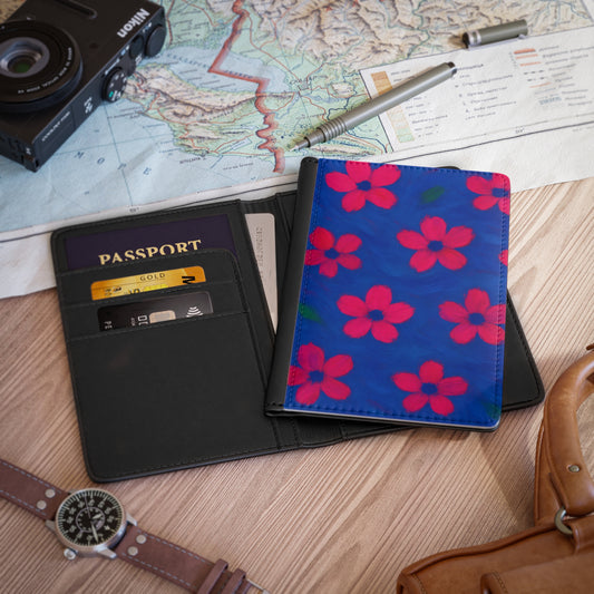 Vibrant Floral Passport Cover, Travel Accessory, Personalized Gift, Unique Design, Vacation Essentials, Summer Travel Must-Have