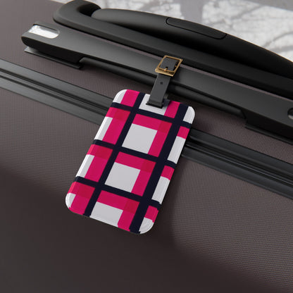 Chic Plaid Luggage Tag - Travel Accessory, Personalized Gift, Stylish Baggage Identifier, Unique Travel Essentials, Jetsetter Must-Have