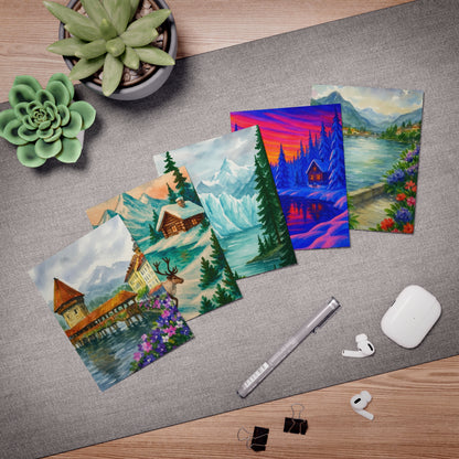 Vibrant Multi-Design Greeting Cards for Every Occasion - Perfect for Birthdays, Holidays, Thank You Notes, and More!