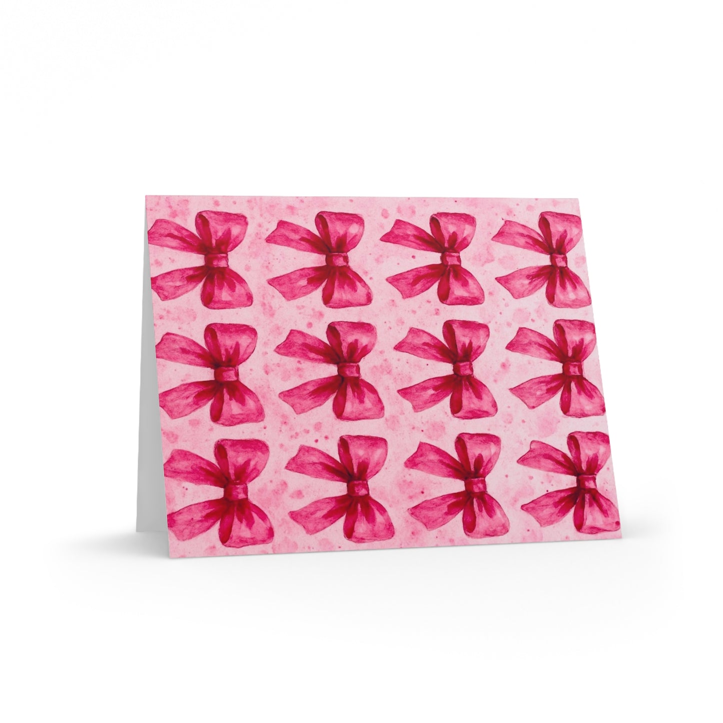 Pink Bow Greeting Cards Set - 8, 16, 24 pcs, Perfect for Birthdays, Weddings, Thank You, Party Invites, Gift Wrapping