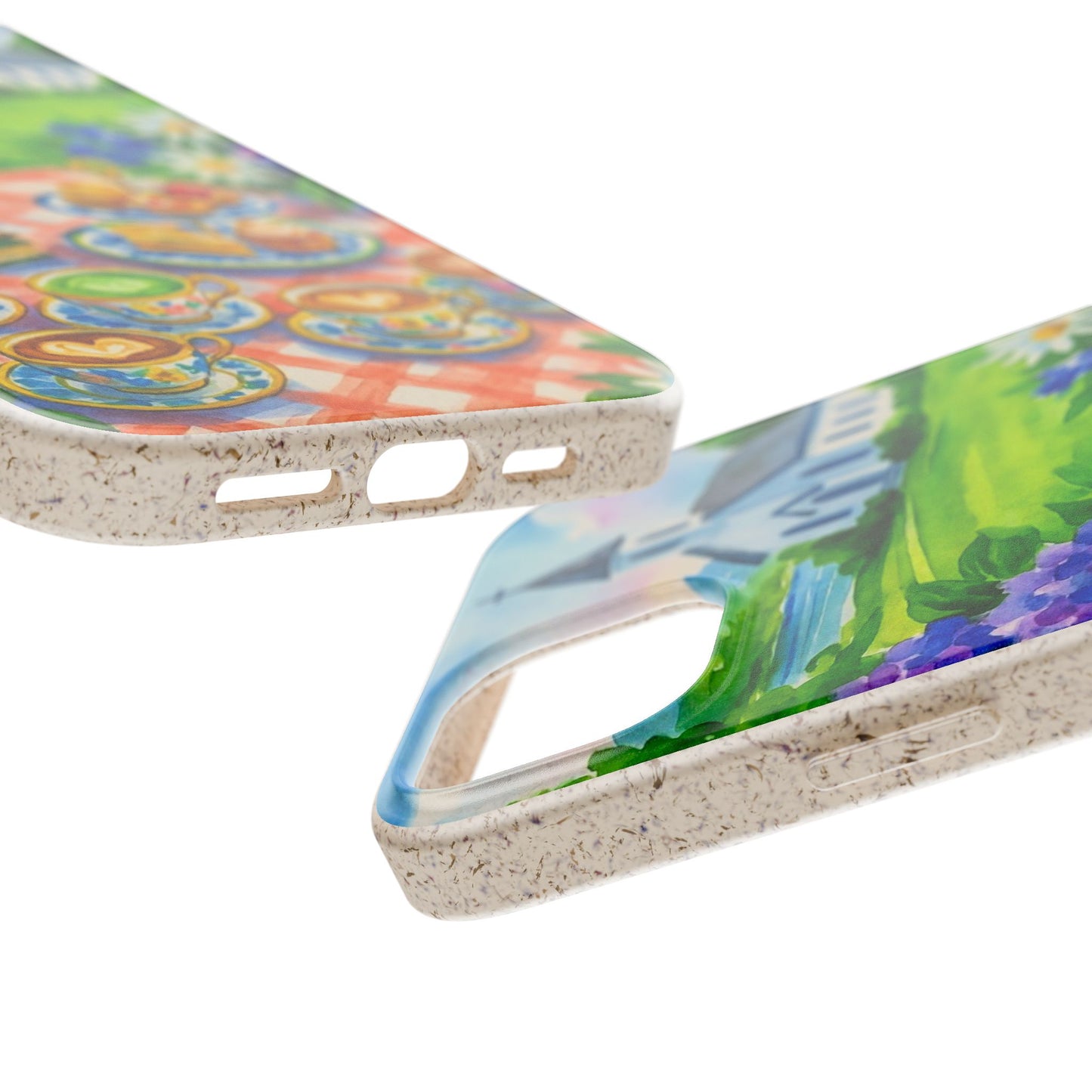 Biodegradable Phone Cases with Charming Tea Party Design, Eco-Friendly Phone Cover, Gift for Nature Lovers, Fun & Whimsical Style