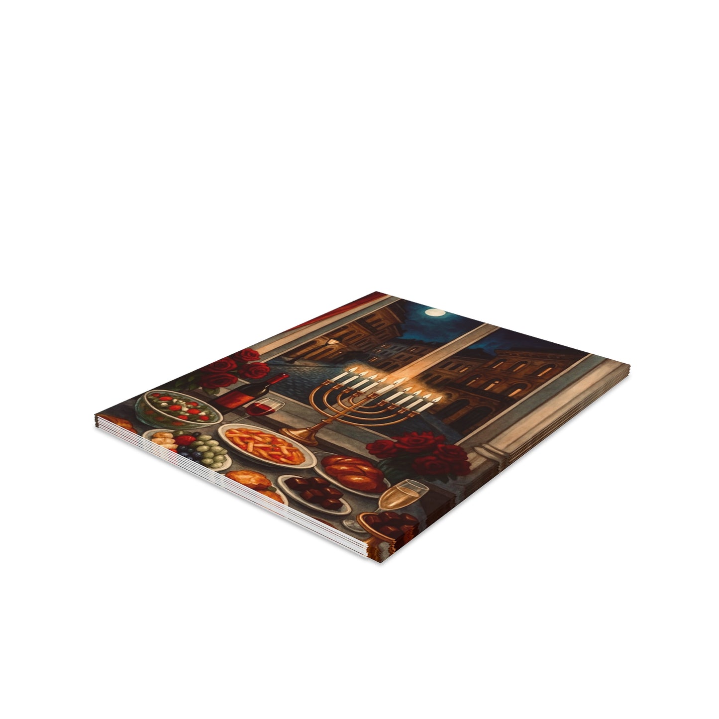 Elegant Hanukkah Greeting Cards - Celebrate the Festival of Lights with Style, Perfect for Sharing Joy and Love, Jewish Holidays, 8, [...]