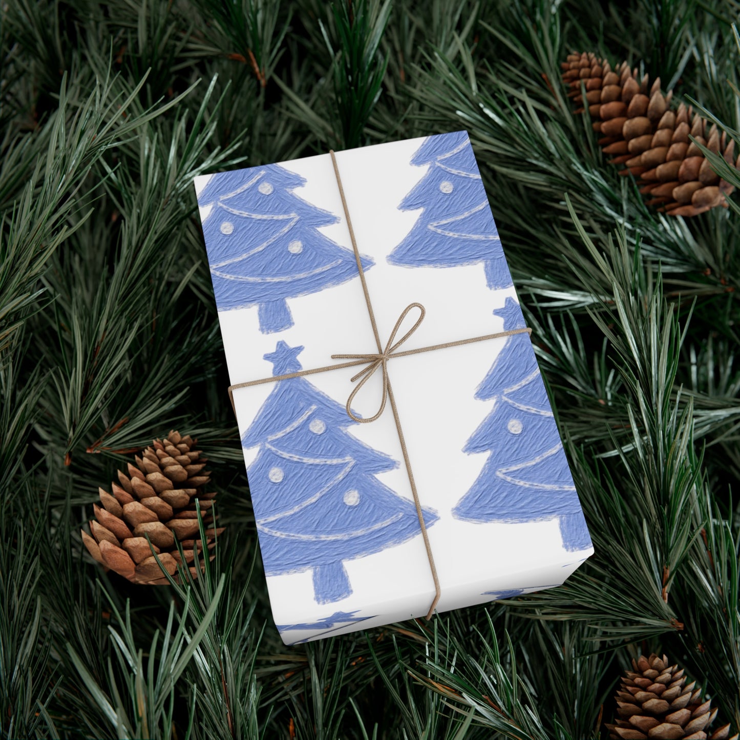 Christmas Tree Gift Wrap, Festive Wrapping Paper for Holidays, Eco-Friendly Gift Wrap, Holiday Decorations, Winter Crafts